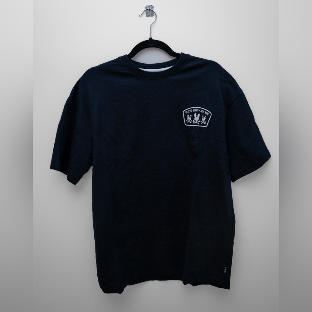 Psycho Bunny Relaxed Fit Tee - Navy (Medium)